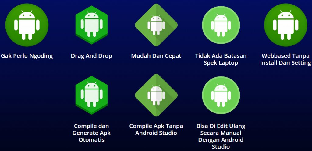 membuat aplikasi android tanpa coding hanya drag and drop